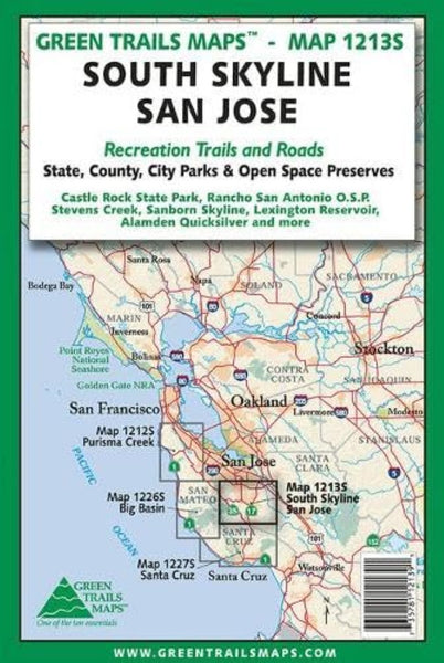 South Skyline * San Jose, CA No. 1213S Green Trail Maps