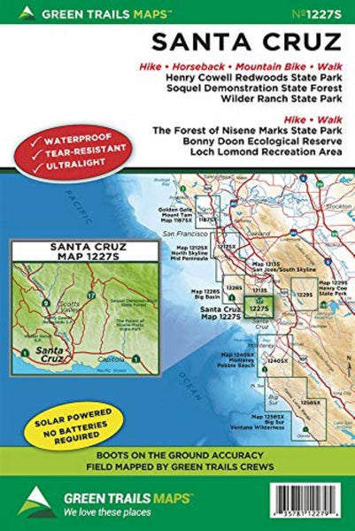 Santa Cruz, CA No. 1227S Green Trail Maps