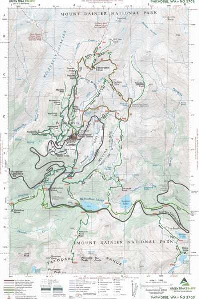 Paradise, WA No. 270S Trail Map Green Trail Maps