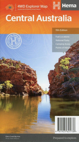 Central Australia 4WD Explorer Map Hema Maps