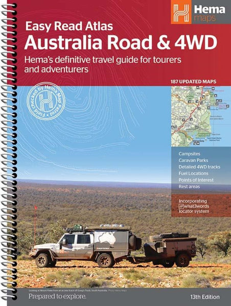 Australia, Easy Read Road and 4WD Atlas Hema Maps
