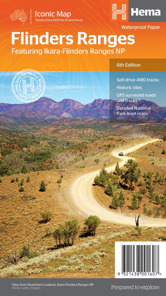 Flinders Ranges Iconic Map Hema Maps