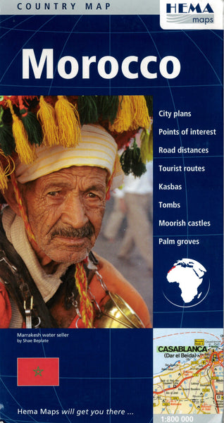 Morocco : country map Hema Maps
