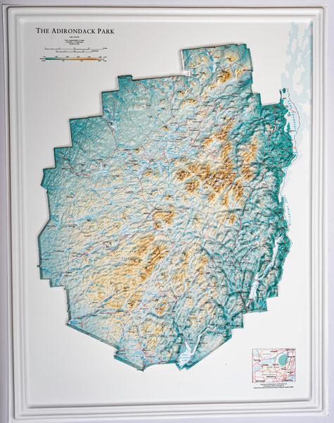 Adirondack Raised Relief Map Hubbard Scientific