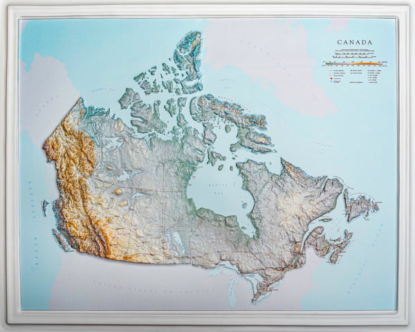 Canada Raised Relief Map Hubbard Scientific