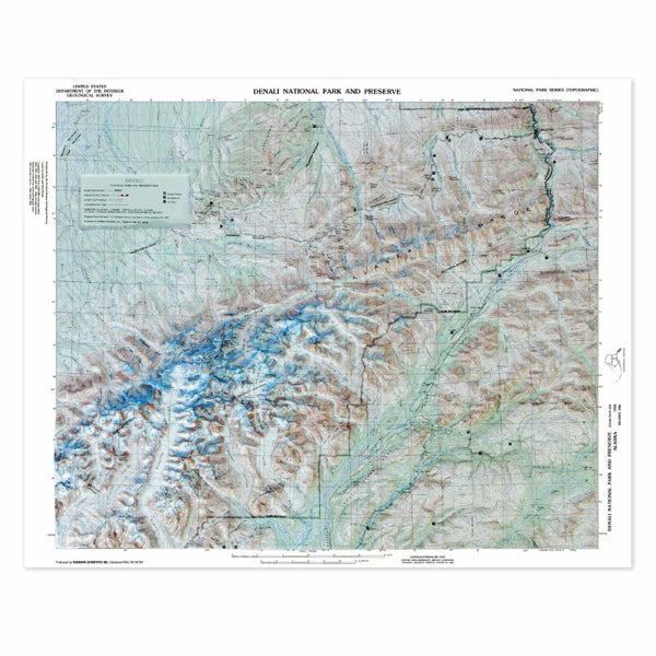 Denali National Park Raised Relief Map Hubbard Scientific