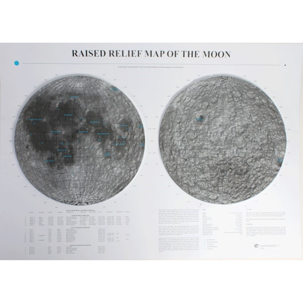 Moon Raised Relief Map Hubbard Scientific