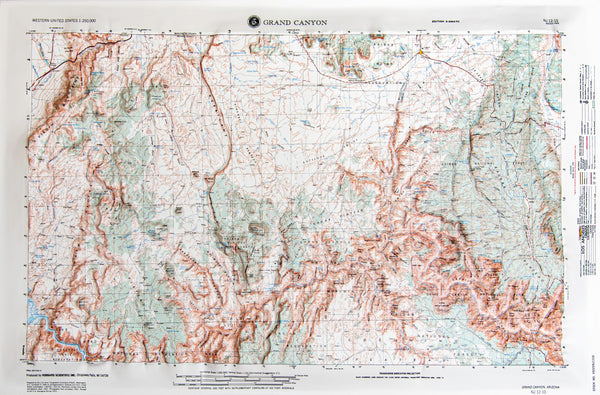 Grand Canyon, Arizona (NJ 12-10) Raised Relief Map Hubbard Scientific
