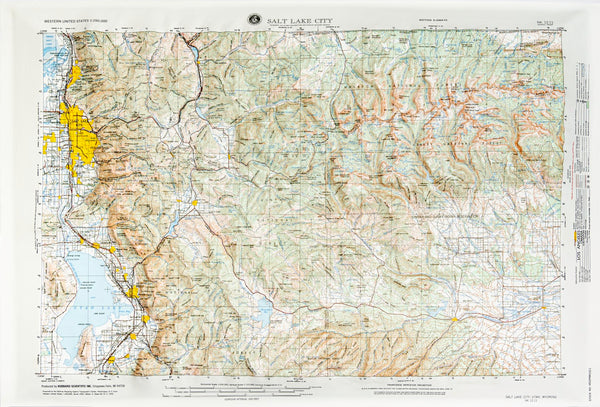 Salt Lake City, Utah (NK 12-11) Raised Relief Map Hubbard Scientific