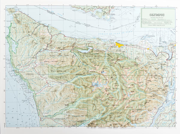 Olympic National Park Raised Relief Map Hubbard Scientific