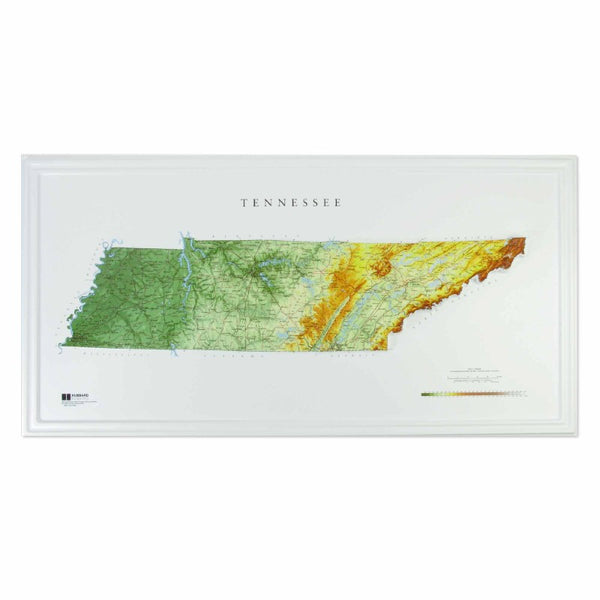 Tennessee Raised Relief Map, Raven Style Hubbard Scientific