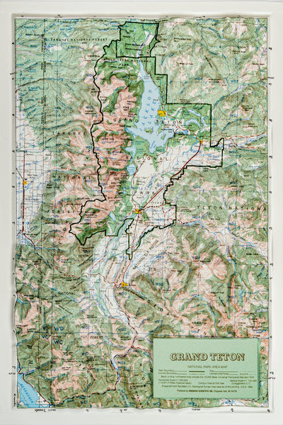 Grand Teton National Park Raised Relief Map Hubbard Scientific