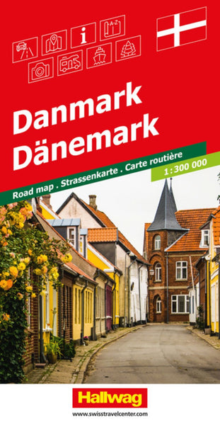 Danmark = Dänemark Road Map Hallwag Kummerly Frey AG