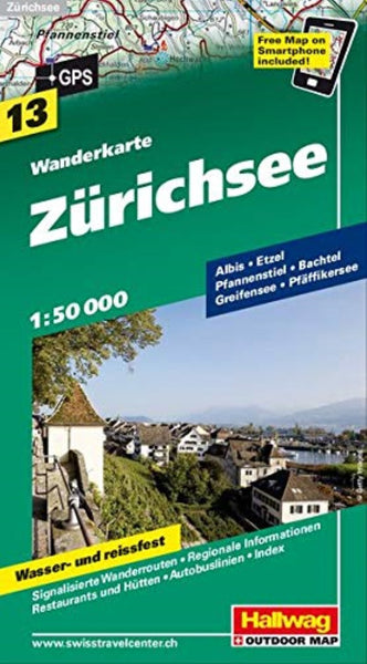 Zürichsee : wanderkarte : 13 Hallwag Kummerly Frey AG