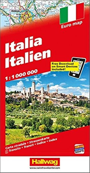 Italia : Euro map = Italien Hallwag Kummerly Frey AG