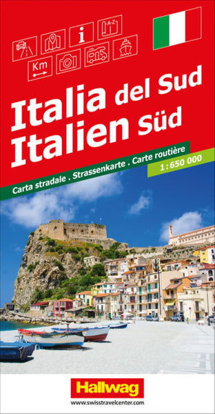 Italy South, Road Map Hallwag Kummerly Frey AG