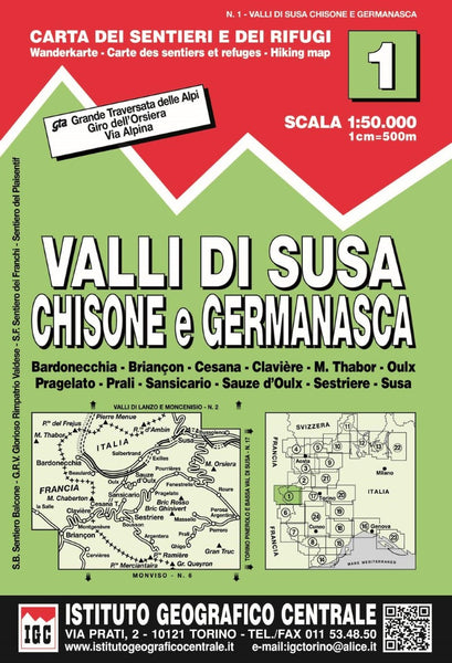 Valli Di Susa, Chisone E Germanasca Istituto Geografico Centrale S.R.L.