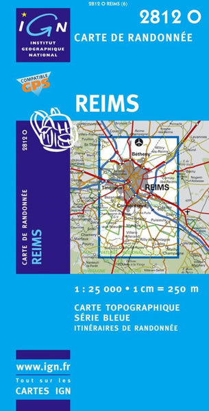 Carte de Randonnee : Reims Institut Geographique National