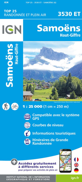 Top 25: Randonnee et Plein Air: Samoens, Haut-Giffre Institut Geographique National