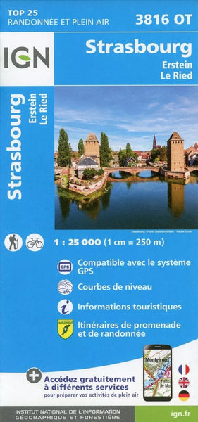 Strasbourg City Map Institut Geographique National