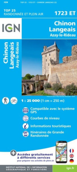 Chinon / Langeais / Azay-le-Rideau Institut Geographique National