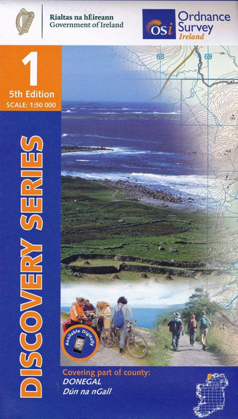 Donegal (Northwest), Ireland Discovery Series #1 Ordnance Survey (Ireland)