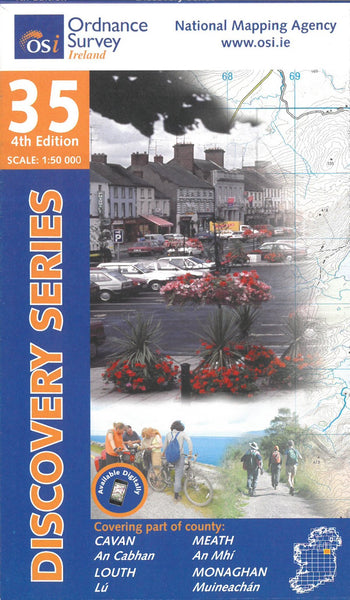 Cavan, Louth, Meath, Monaghan, Ireland Discovery Series #35 Ordnance Survey (Ireland)