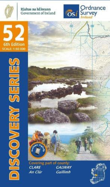 Clare, Galway, Ireland Discovery Series #52 Ordnance Survey (Ireland)