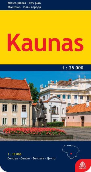 Kaunas 1:25 000/1:15 000 City plan Jana Seta