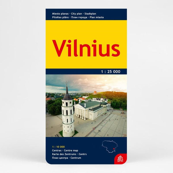 Vilnius 1:25 000/1:10 000 City plan Jana Seta