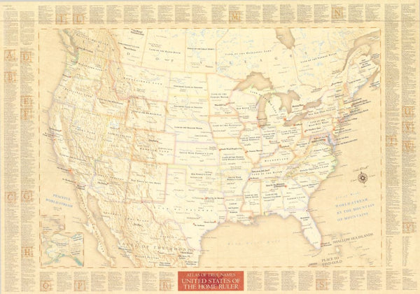 Atlas of true names : etymological map : USA - Flat Kalimedia