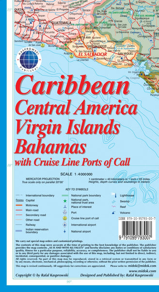 Caribbean : Central America : Virgin Islands : Bahamas Kasprowski Publisher