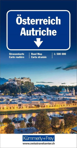 Austria Road Map Hallwag Kummerly Frey AG
