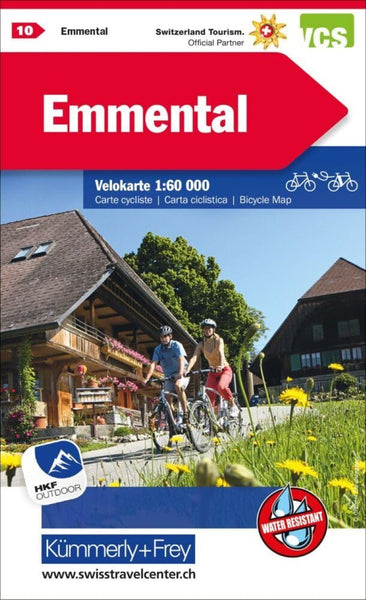 Emmental : Switzerland Cycling Map #10 Hallwag Kummerly Frey AG