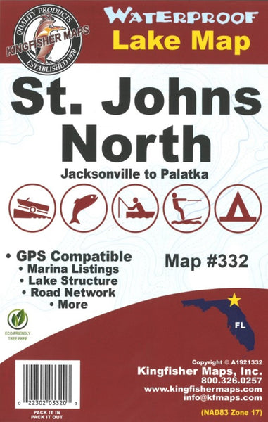 St. Johns River North Kingfisher Maps, Inc.