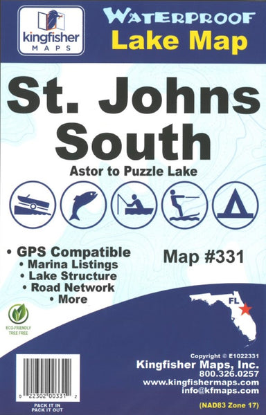 St. Johns River South Kingfisher Maps, Inc.