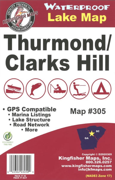 Strom Thurmond/Clarks Hill Kingfisher Maps, Inc.
