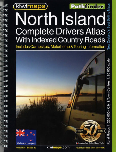 North Isl Rural Roads Drivers Atlas Kiwi Maps