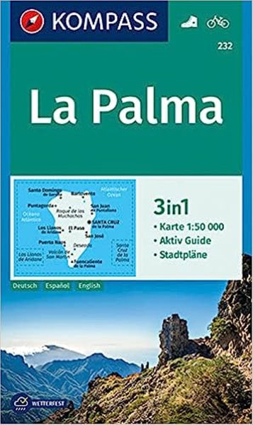 La Palma Hiking Map Kompass