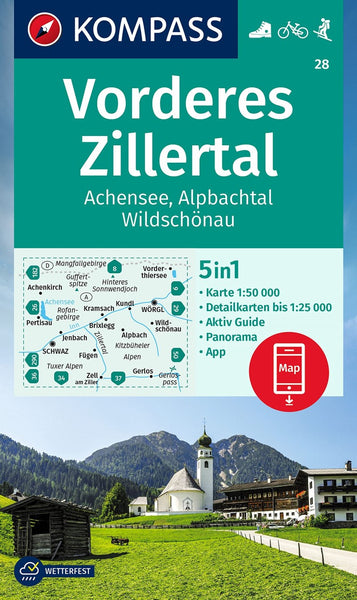 Vorderes Zillertal / Achensee / Alpbachtal / Wildschönau +AG Kompass
