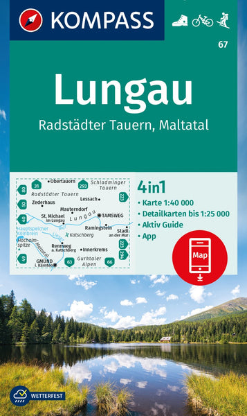 Lungau Radstädter Tauern Hiking Map Kompass