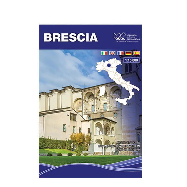 Brescia City Plan Litografia Artistica Cartografica