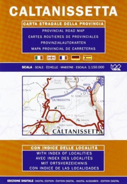 Caltanissetta :carta stradale della provincia Litografia Artistica Cartografica