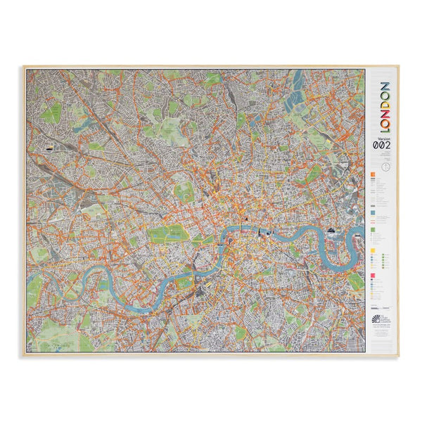 London Street Map, Version 2 - Paper Future Map Company
