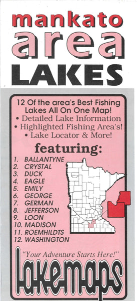 Mankato Area Lakes #90101 Lakemaps