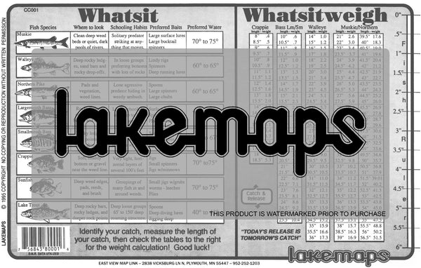 Fish Identification Card CC-001 Lakemaps