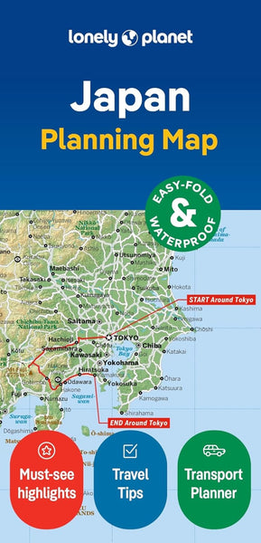 Japan Planning Map Lonely Planet Publications