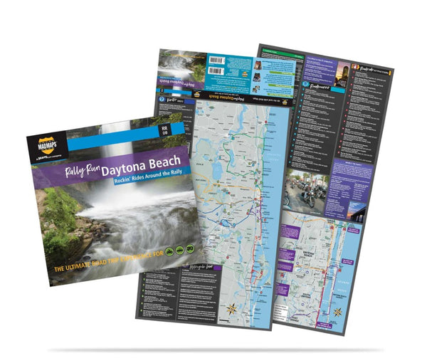 Mad Maps - Rally Run Road Trip Map - Daytona Beach MAD Maps