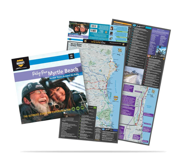Mad Maps - Rally Run Road Trip Map - Myrtle Beach MAD Maps