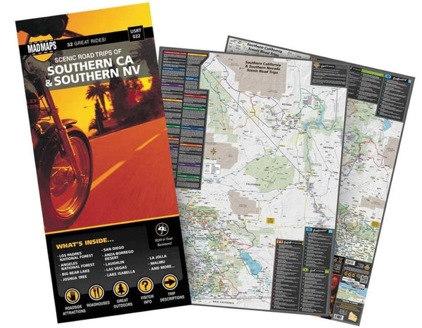 Scenic road trips of southern California & southern Nevada MAD Maps